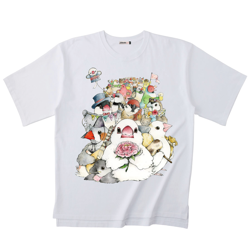 ゆとり屋　Tシャツ　イラスト　文鳥